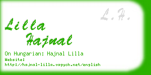 lilla hajnal business card